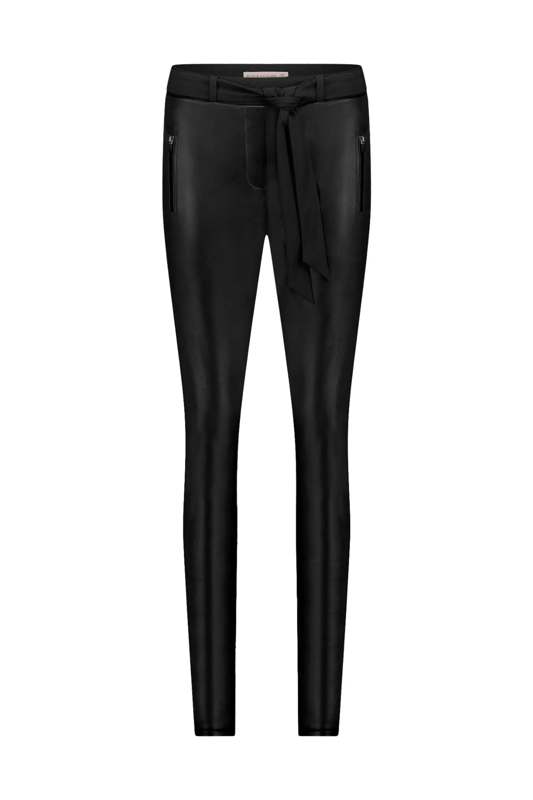 Studio Anneloes Broeken<Margot leather trousers - black