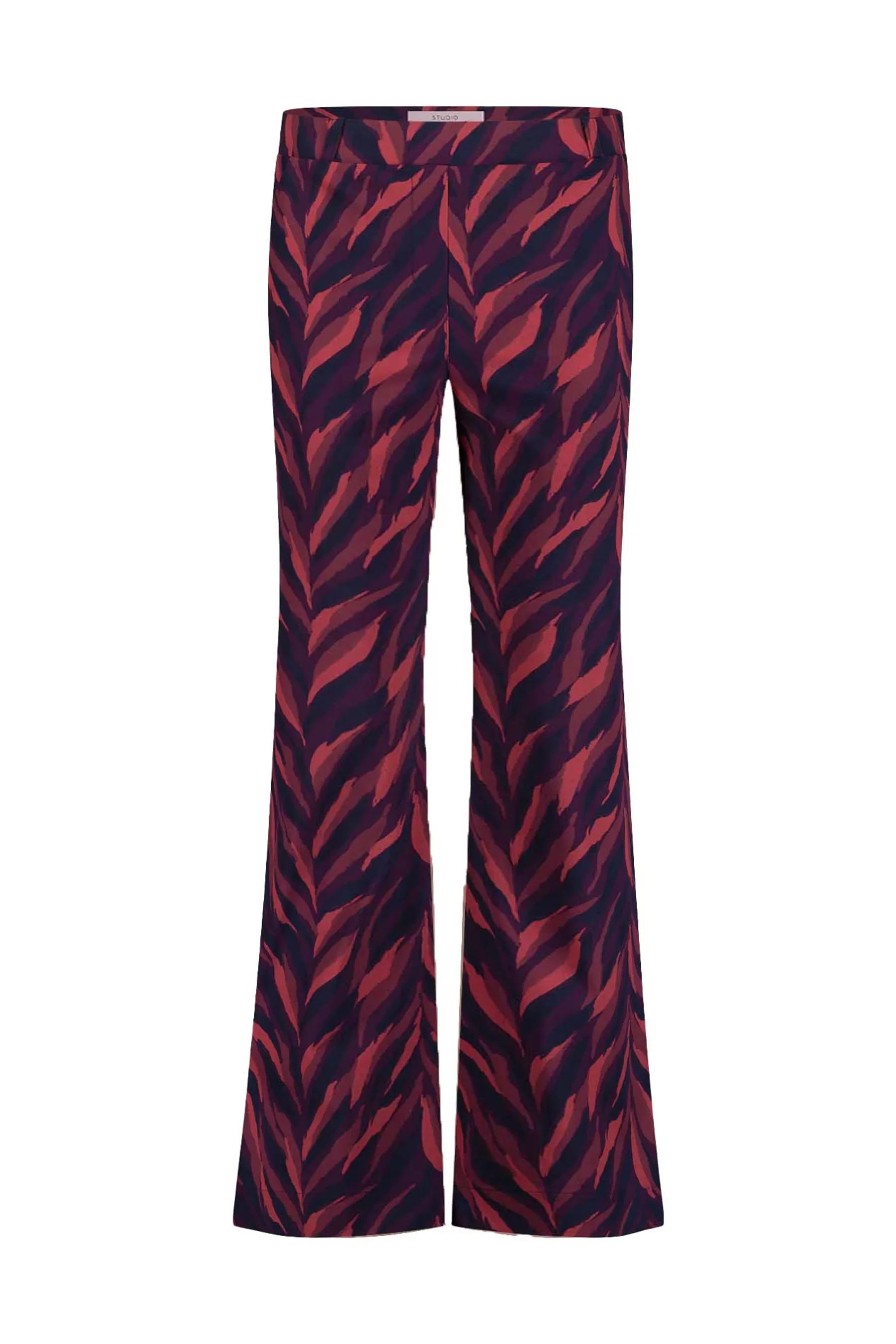 Studio Anneloes Broeken<Marilon leaves trousers - darkblue/merlot