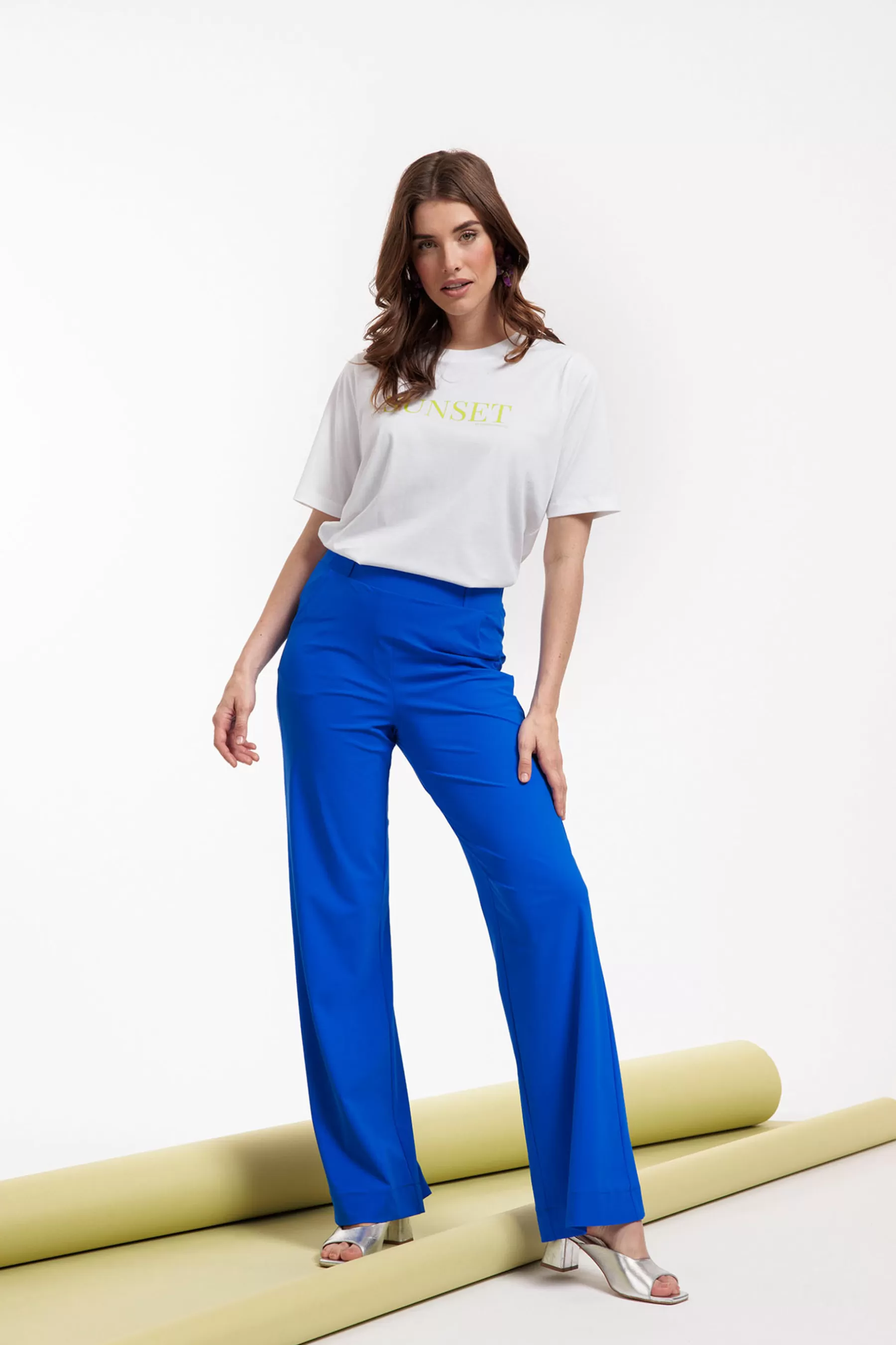 Studio Anneloes Broeken<Marilon trousers - cobalt