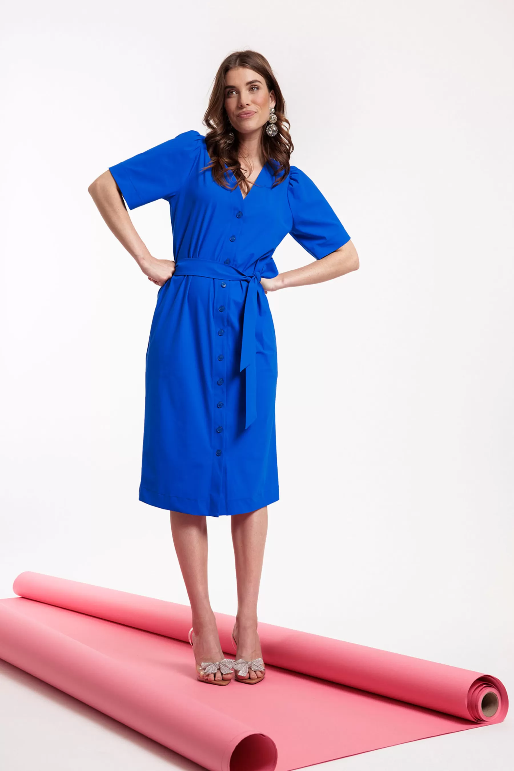 Studio Anneloes Jurken & Rokken<Megan dress - cobalt