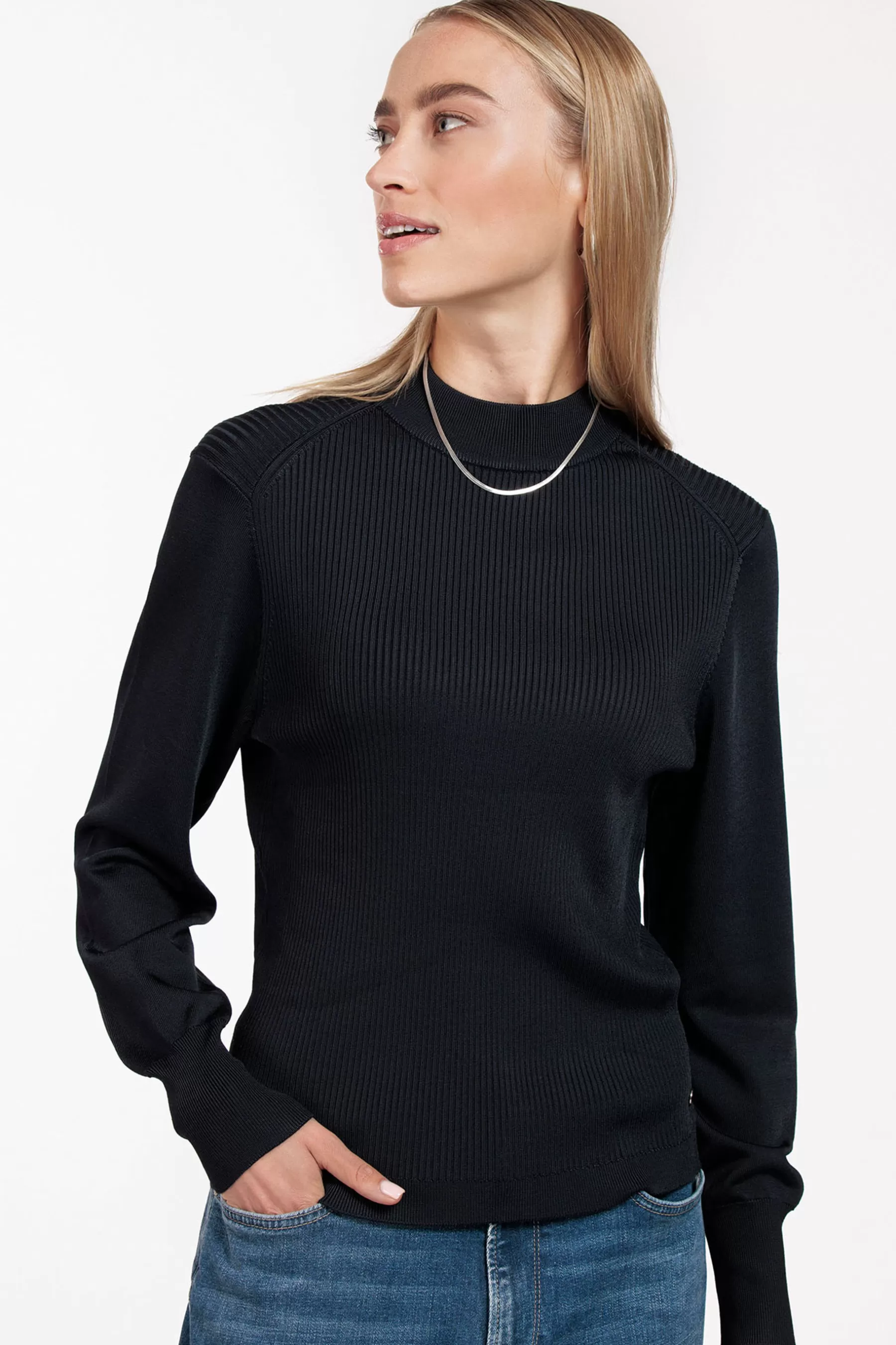 Studio Anneloes Truien & Vesten | Shirts & Tops<Nadia shiny pullover - dark blue