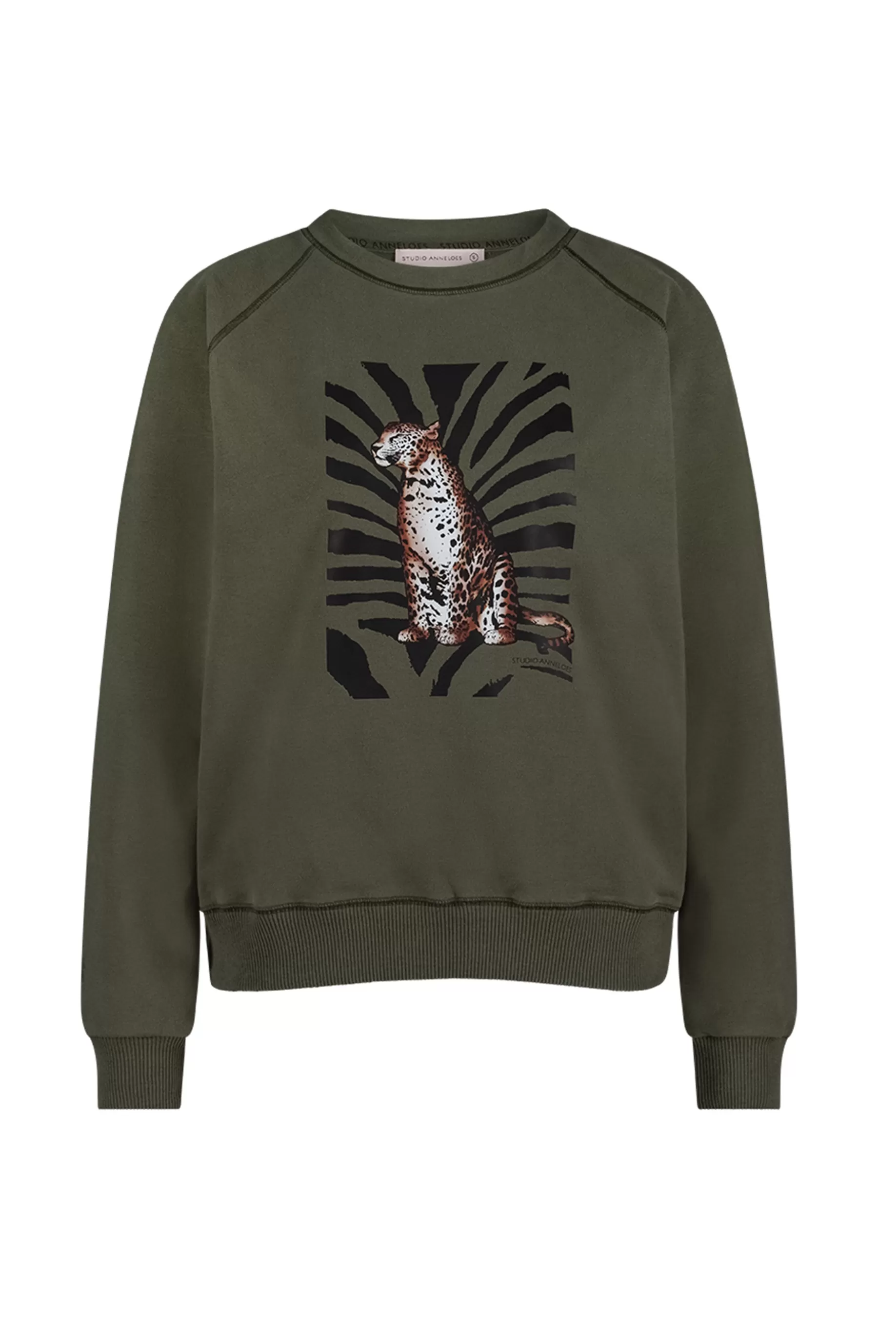 Studio Anneloes Truien & Vesten<Nine tiger sweater - new army