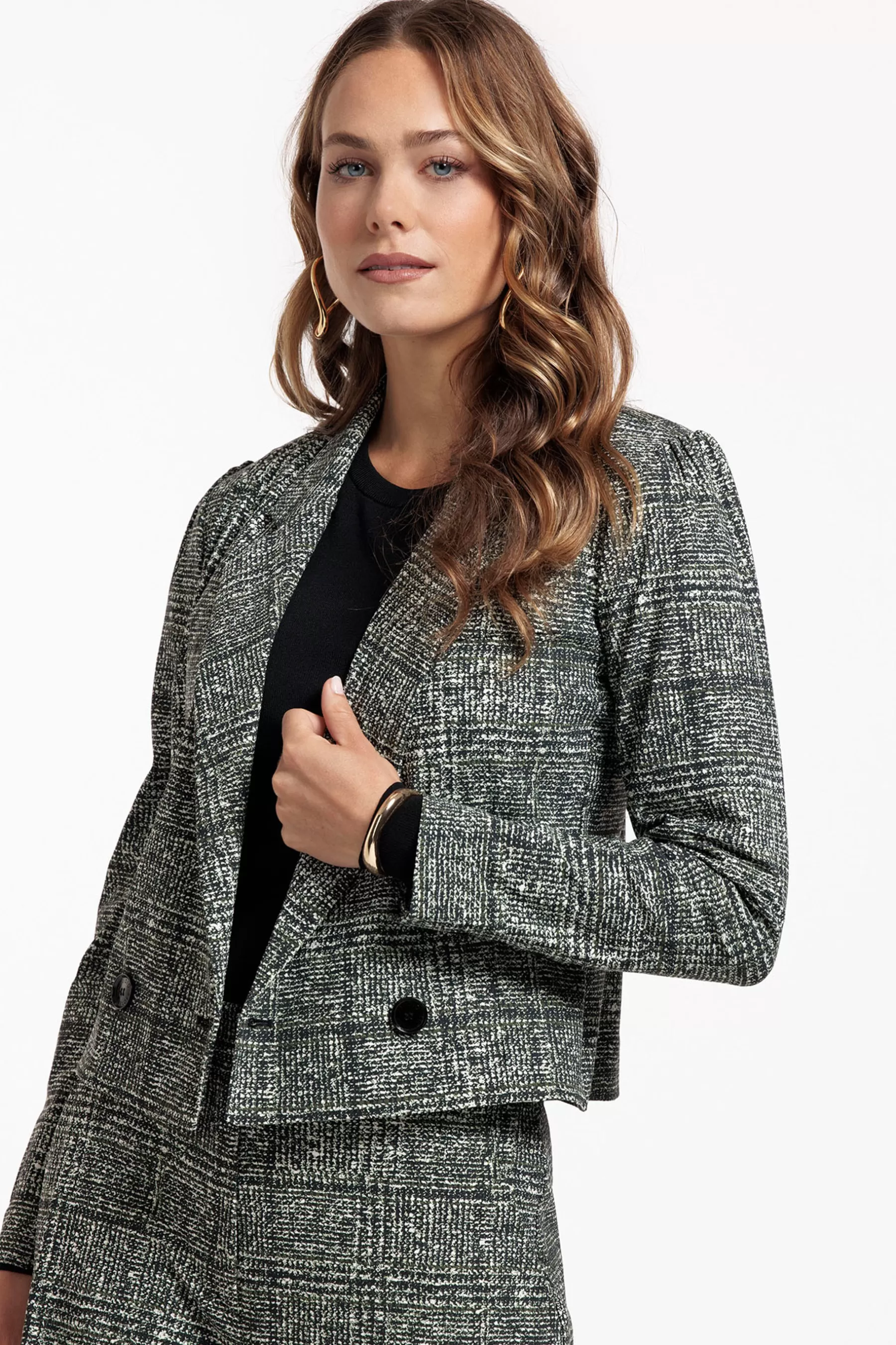 Studio Anneloes Blazers & Jasjes<Ocea check blazer - black/kit