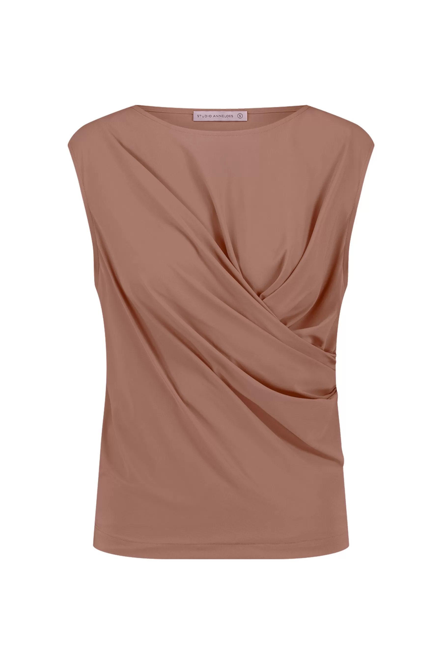 Studio Anneloes Shirts & Tops<Pien knot top - chocolate