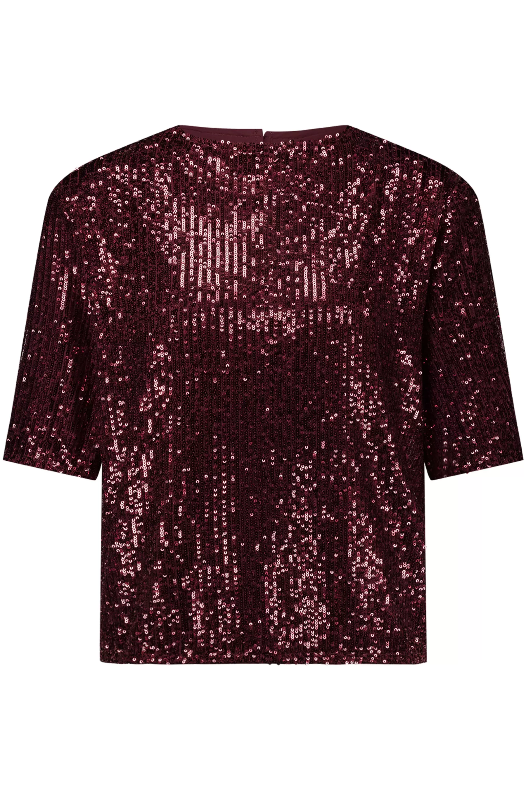 Studio Anneloes Shirts & Tops<Princess sequins top - merlot