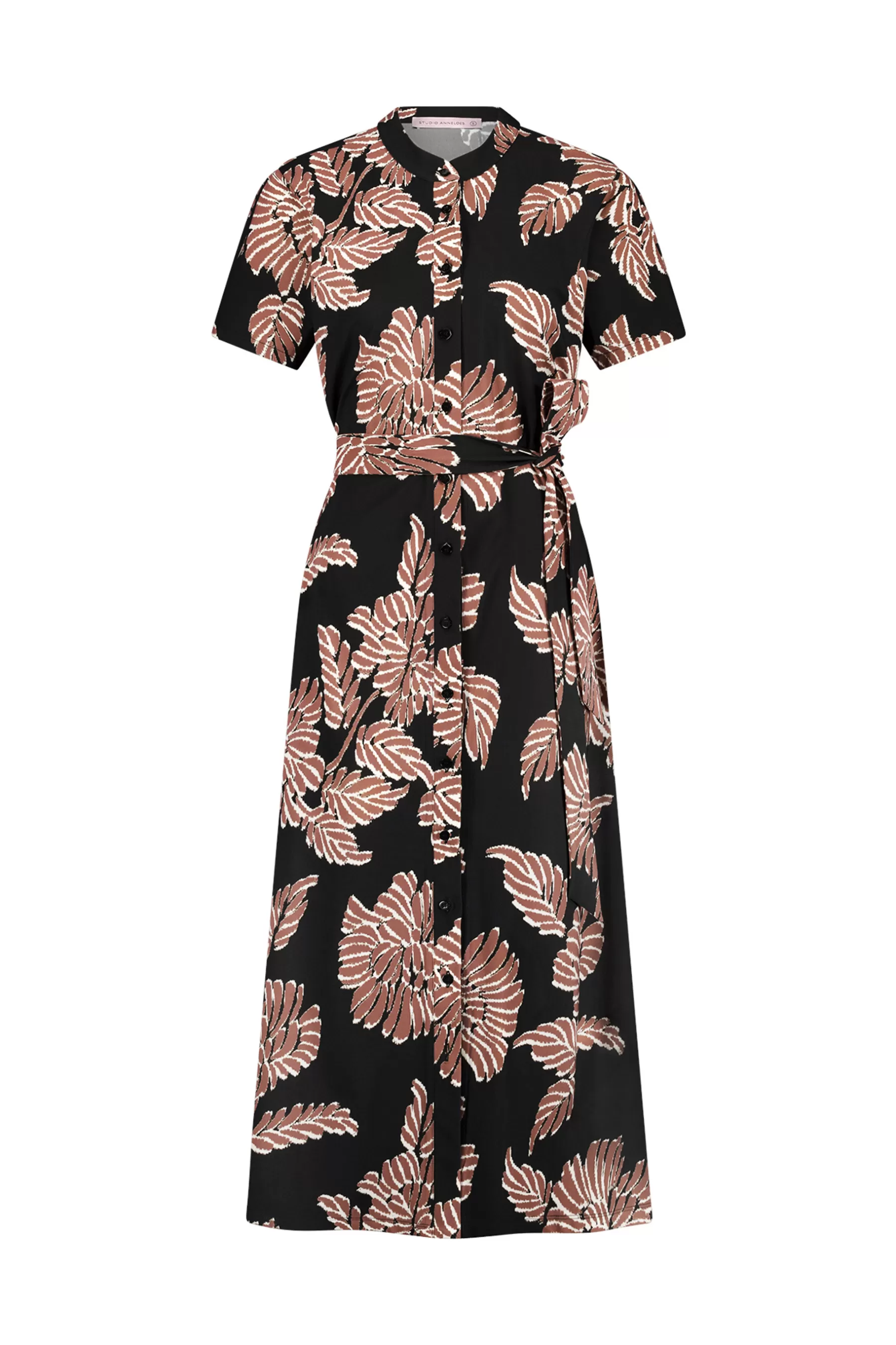 Studio Anneloes Jurken & Rokken<Robin flower dress - black/chocolate