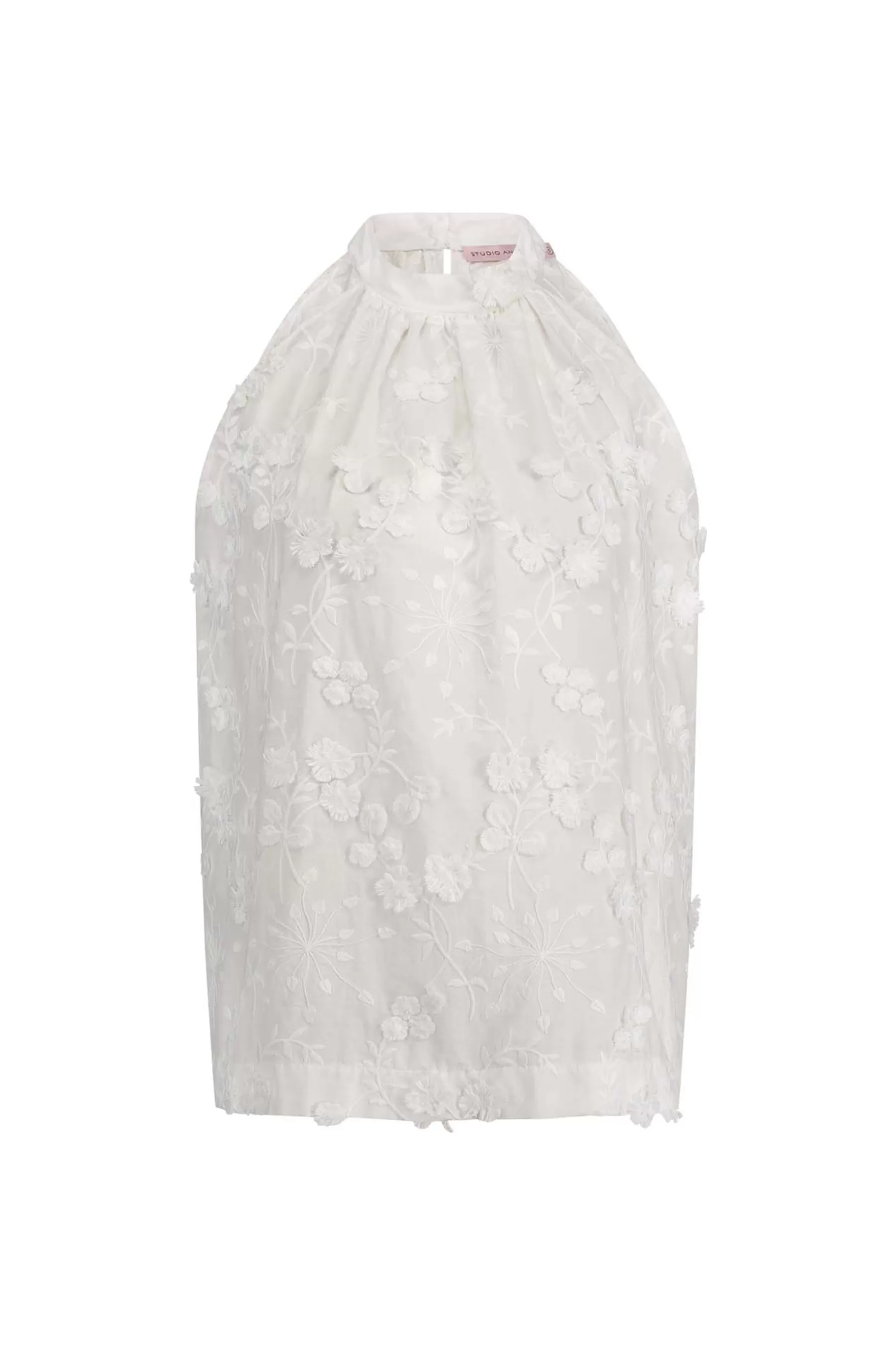 Studio Anneloes Shirts & Tops<Sara fringe embroidery top - off white