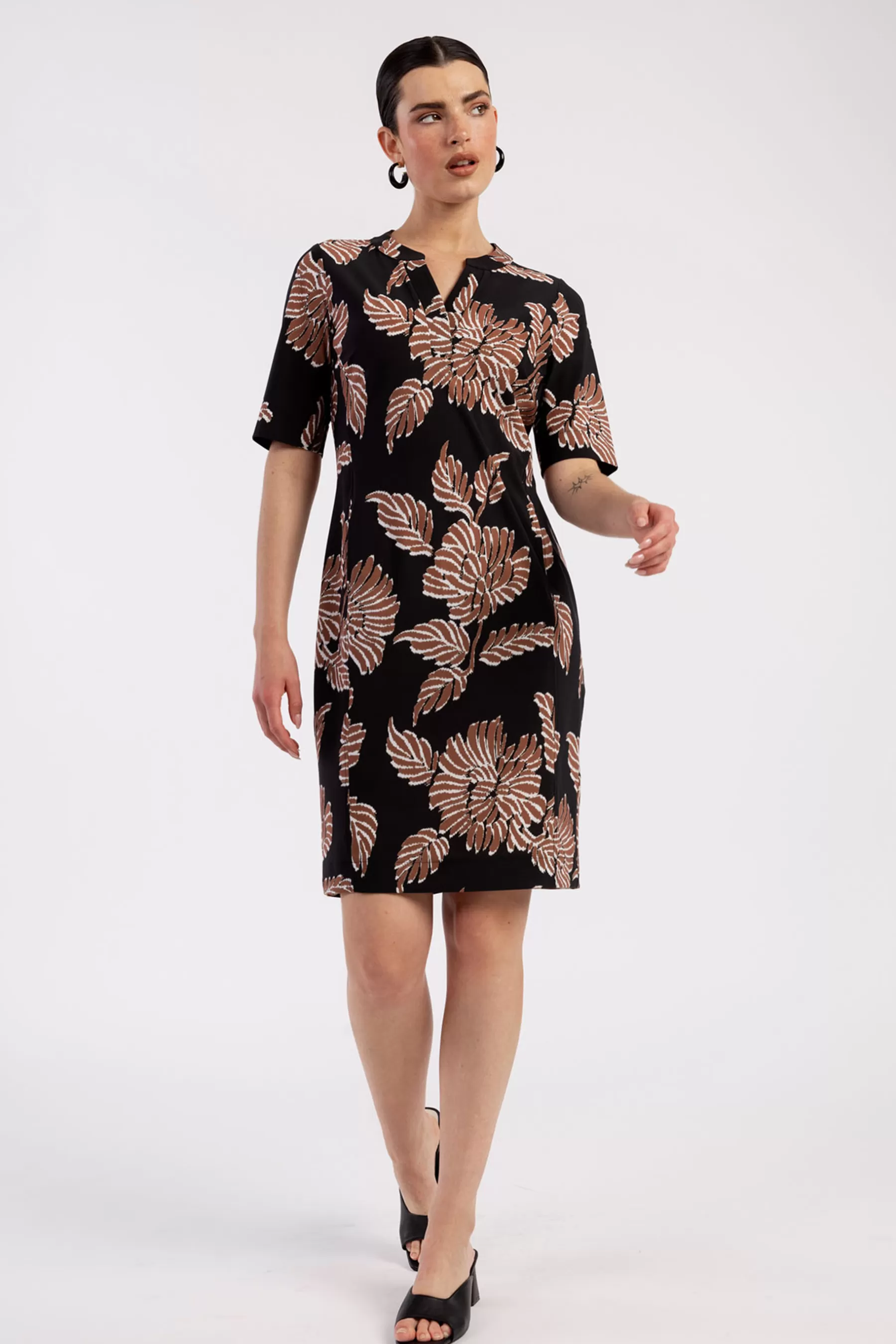 Studio Anneloes Jurken & Rokken<Simplicity flower dress - black/chocolate