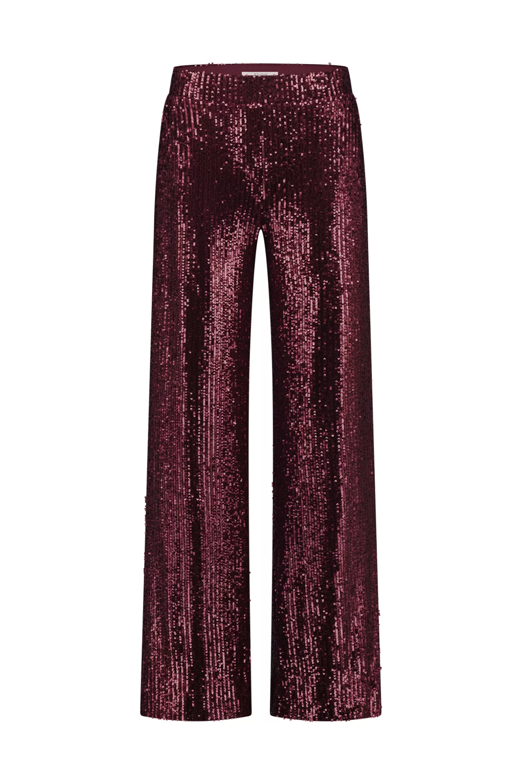 Studio Anneloes Broeken<Tracey sequins trousers - merlot