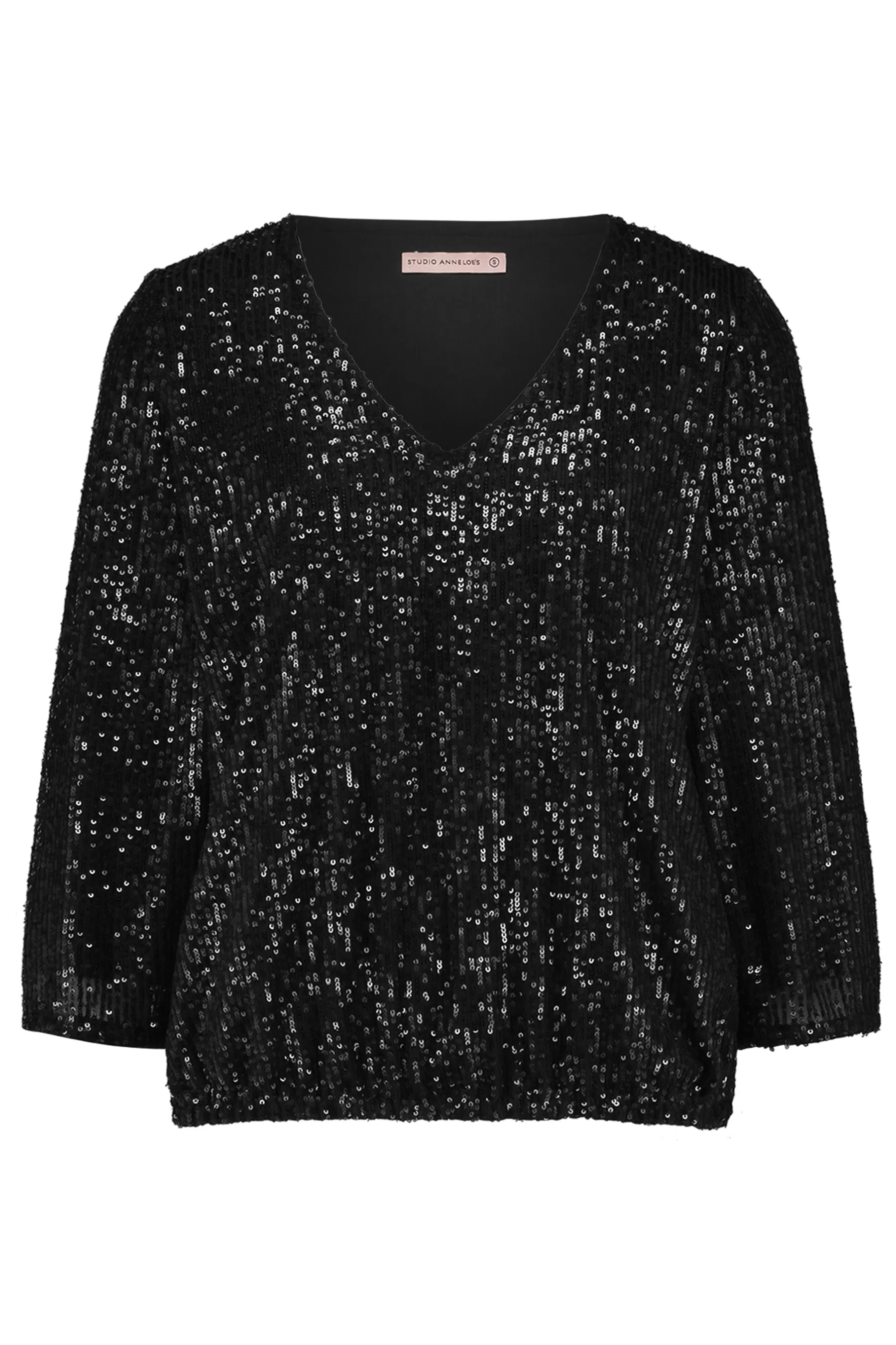 Studio Anneloes Shirts & Tops<Victoria sequins top - black