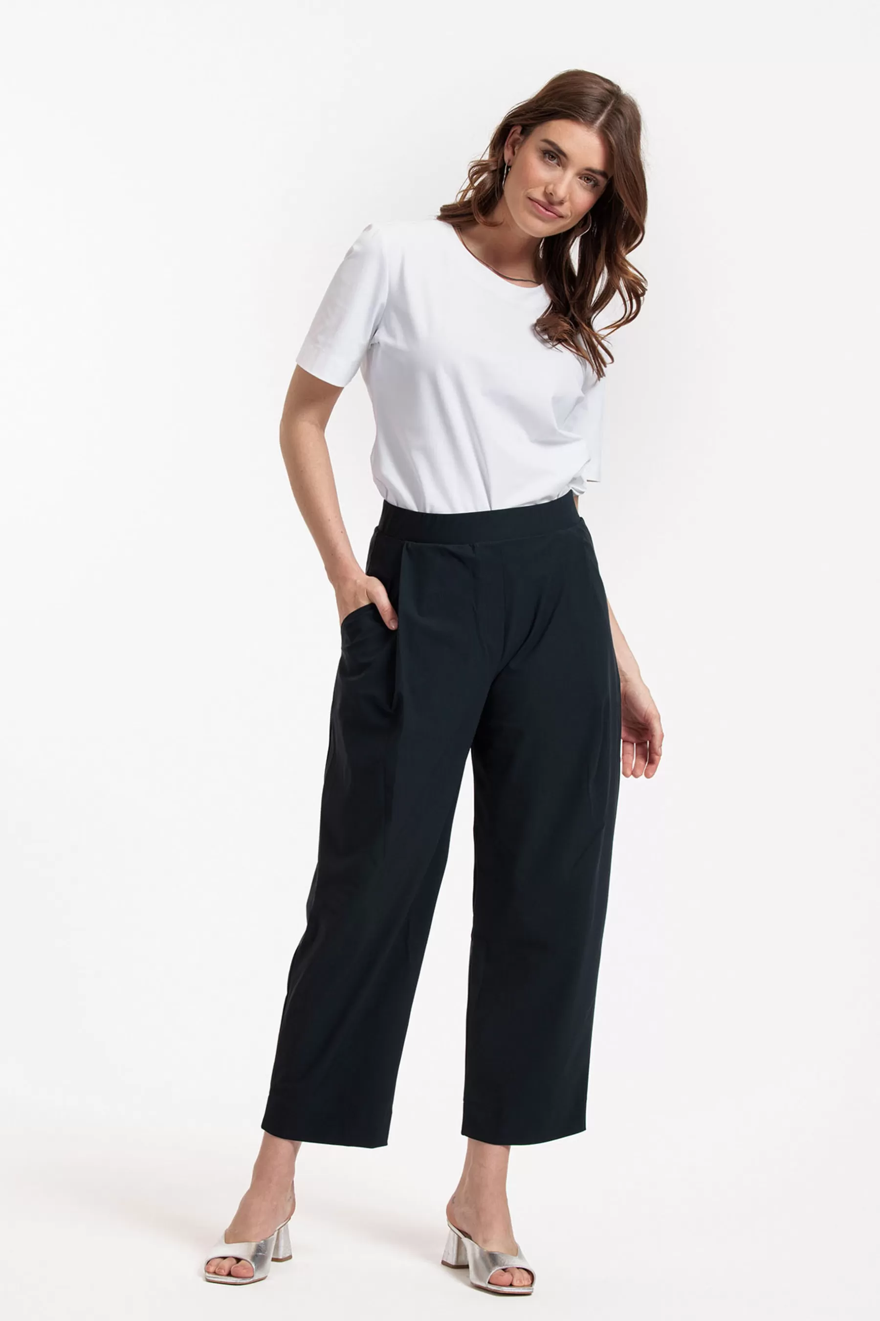 Studio Anneloes Broeken<Willow carrot trousers - dark blue